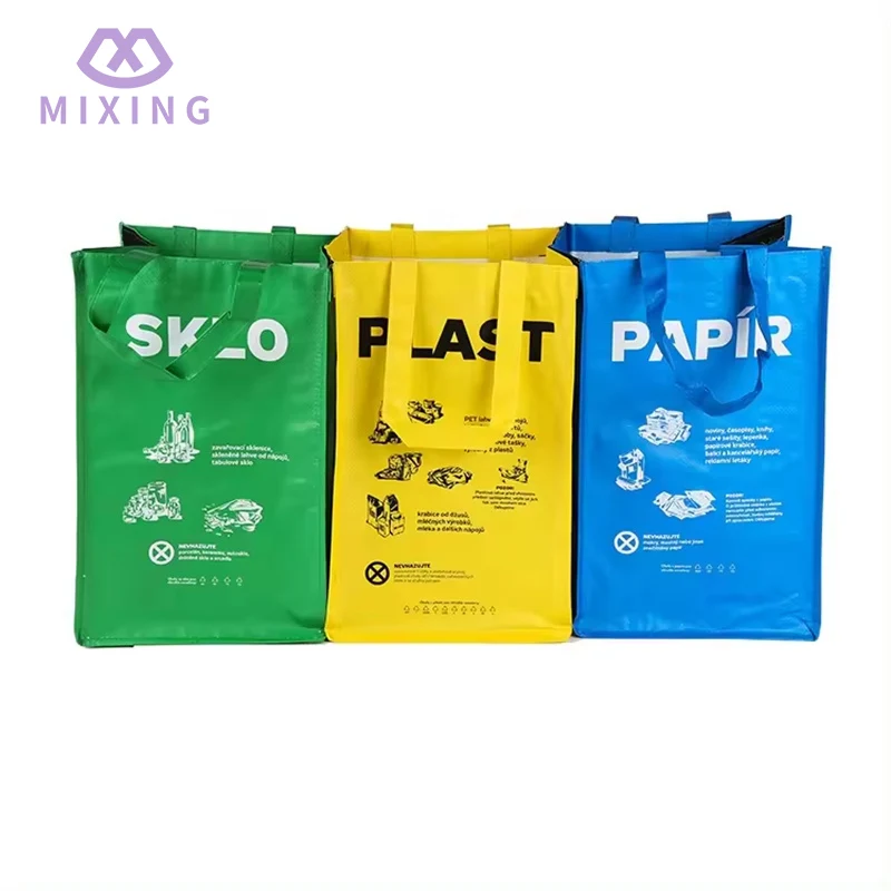 3 beg sampah kitar semula polythene