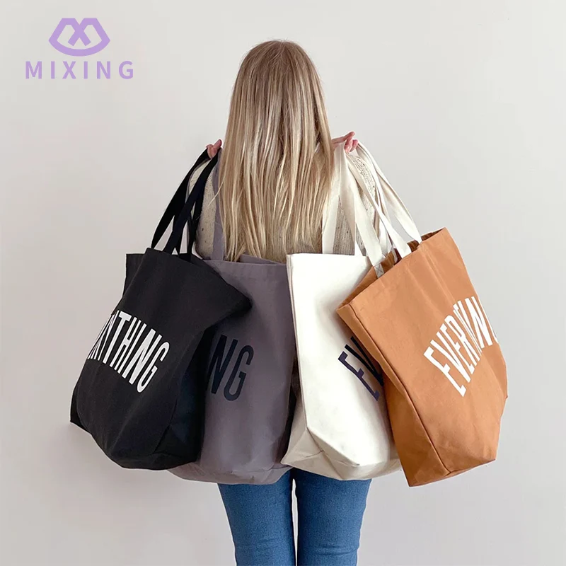 Beg tote kapas yang lebih besar